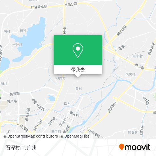 石潭村口地图
