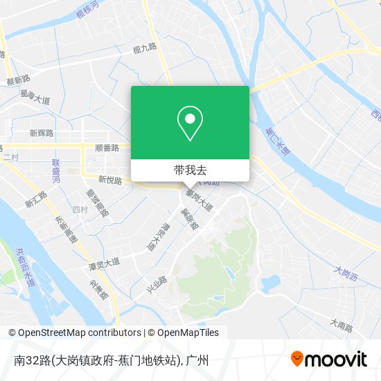 南32路(大岗镇政府-蕉门地铁站)地图