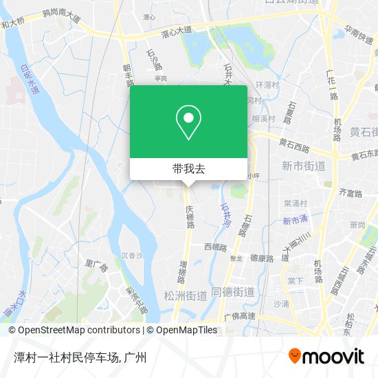 潭村一社村民停车场地图