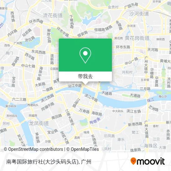 南粤国际旅行社(大沙头码头店)地图