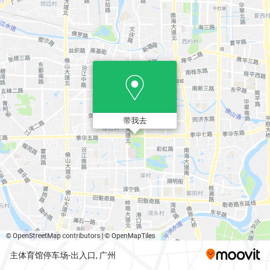 主体育馆停车场-出入口地图