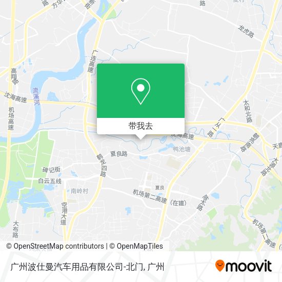 广州波仕曼汽车用品有限公司-北门地图