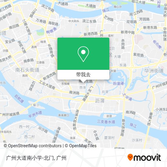 广州大道南小学-北门地图