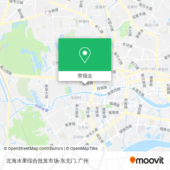 北海水果综合批发市场-东北门地图