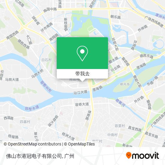 佛山市港冠电子有限公司地图
