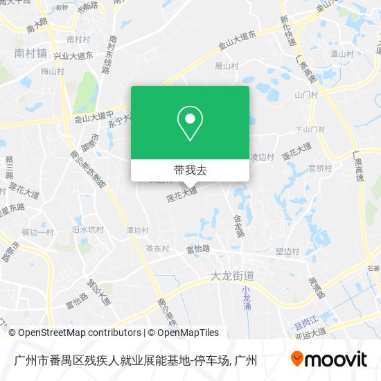 广州市番禺区残疾人就业展能基地-停车场地图
