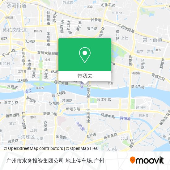 广州市水务投资集团公司-地上停车场地图