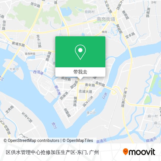 区供水管理中心抢修加压生产区-东门地图