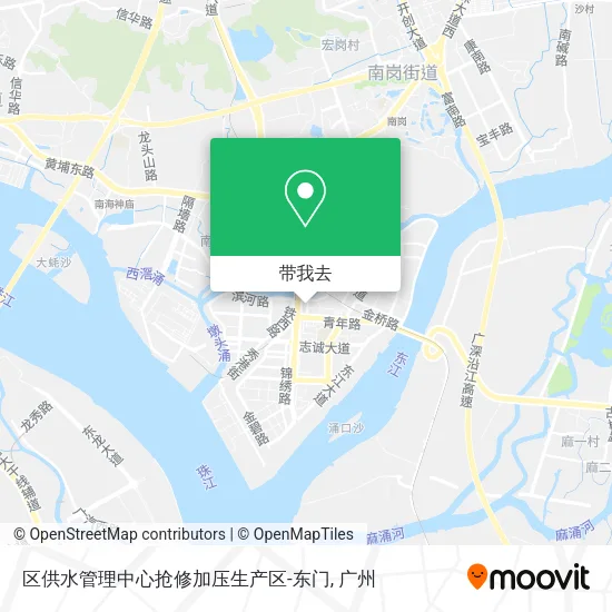 区供水管理中心抢修加压生产区-东门地图
