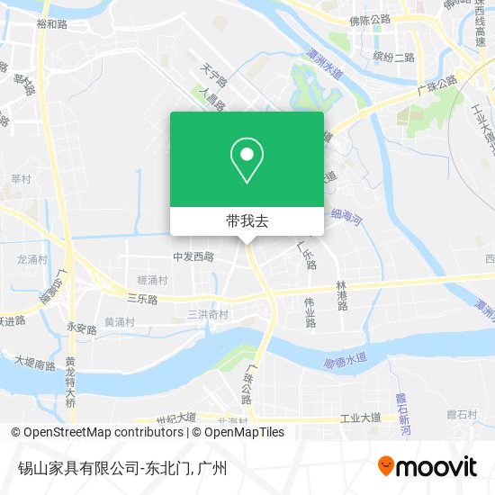 锡山家具有限公司-东北门地图