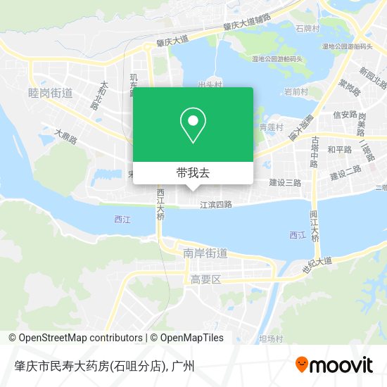肇庆市民寿大药房(石咀分店)地图