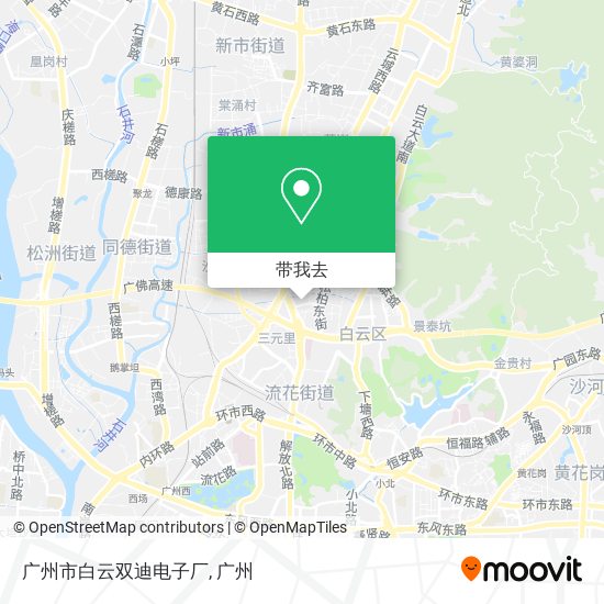 广州市白云双迪电子厂地图