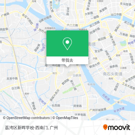 荔湾区新晖学校-西南门地图