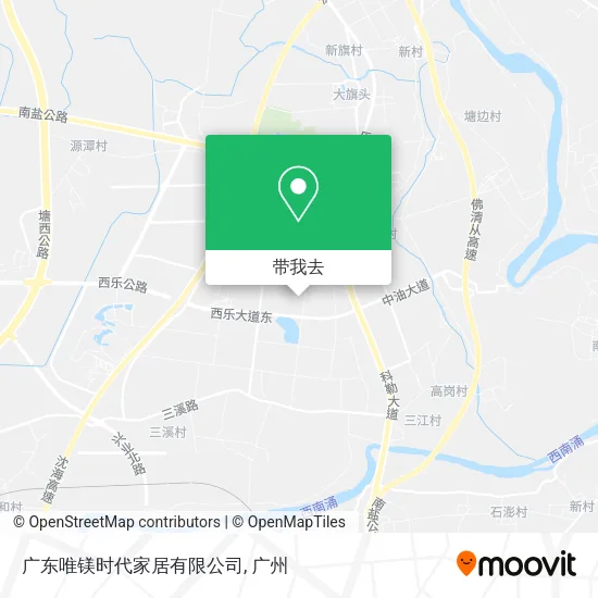 广东唯镁时代家居有限公司地图