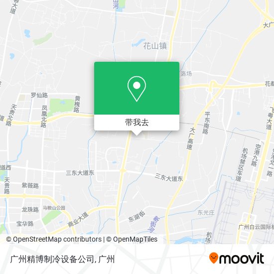广州精博制冷设备公司地图