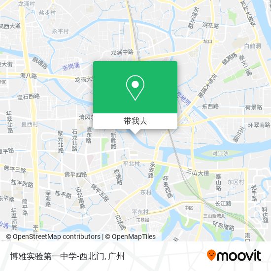 博雅实验第一中学-西北门地图