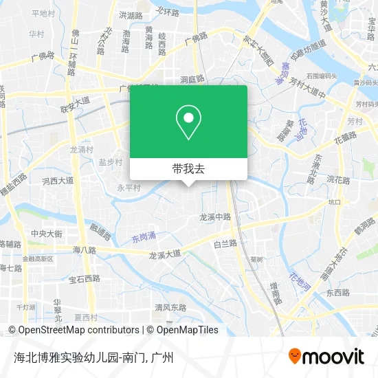 海北博雅实验幼儿园-南门地图