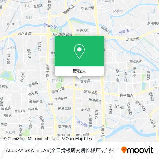 ALLDAY SKATE LAB(全日滑板研究所长板店)地图