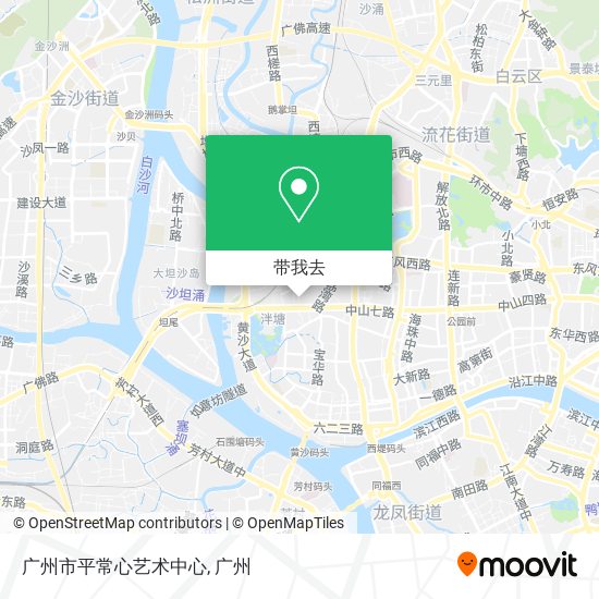 广州市平常心艺术中心地图