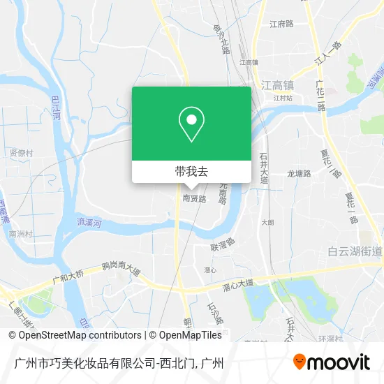 广州市巧美化妆品有限公司-西北门地图