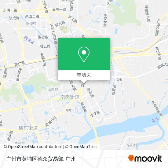 广州市黄埔区德众贸易部地图