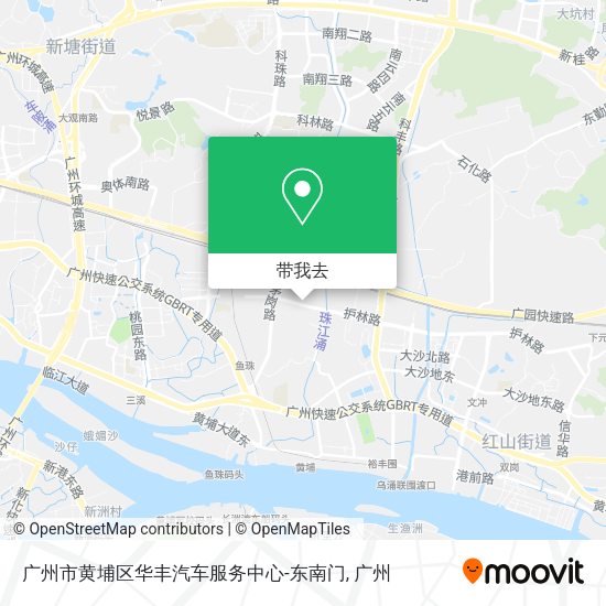 广州市黄埔区华丰汽车服务中心-东南门地图