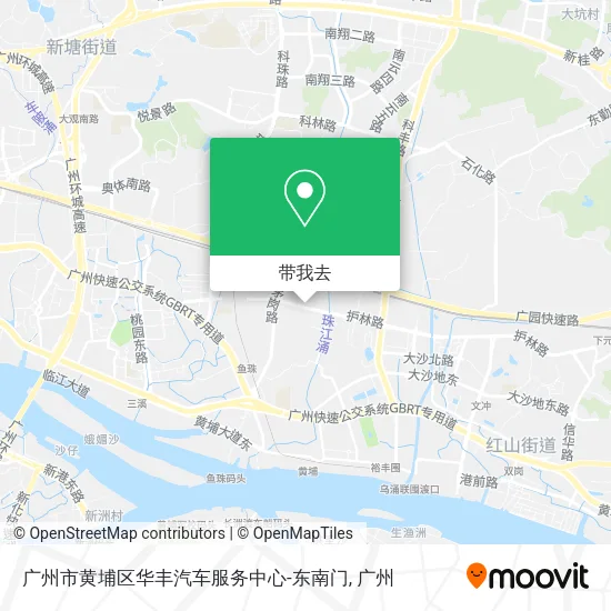 广州市黄埔区华丰汽车服务中心-东南门地图
