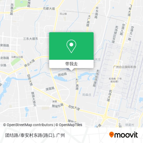 团结路/泰安村东路(路口)地图