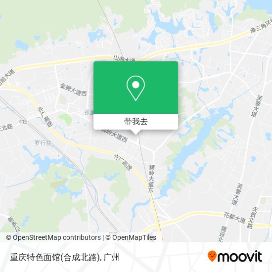 重庆特色面馆(合成北路)地图