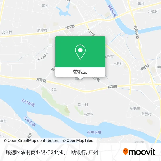 顺德区农村商业银行24小时自助银行地图
