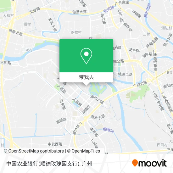 中国农业银行(顺德玫瑰园支行)地图