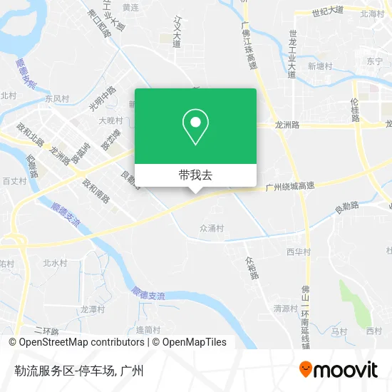 勒流服务区-停车场地图