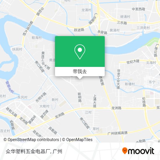 众华塑料五金电器厂地图