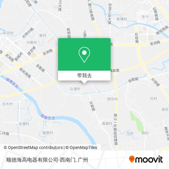 顺德海高电器有限公司-西南门地图