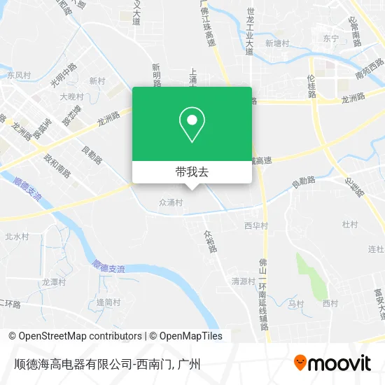 顺德海高电器有限公司-西南门地图