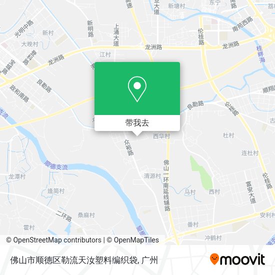 佛山市顺德区勒流天汝塑料编织袋地图