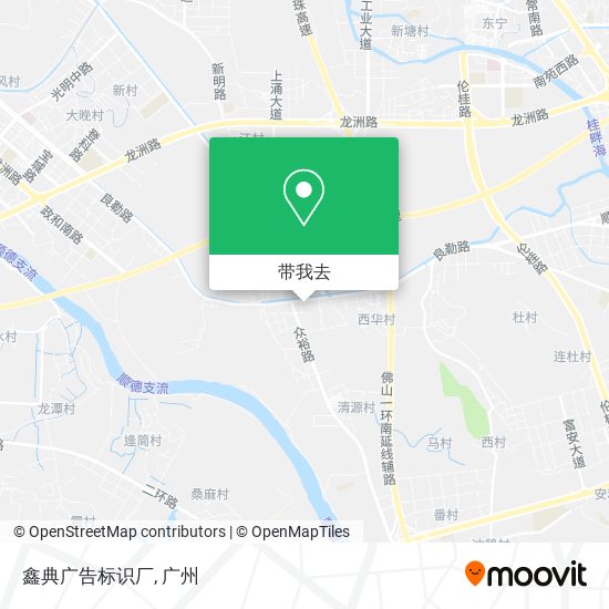 鑫典广告标识厂地图
