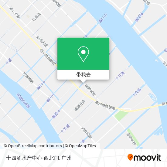 十四涌水产中心-西北门地图