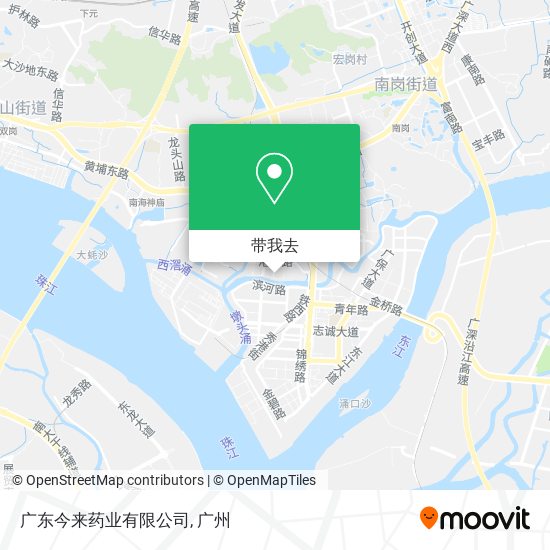 广东今来药业有限公司地图