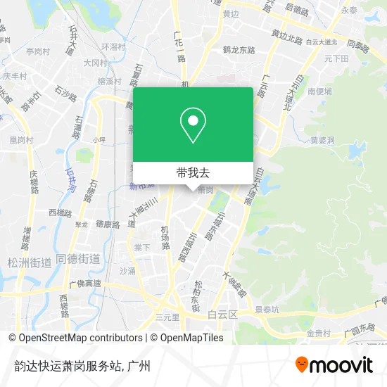 韵达快运萧岗服务站地图