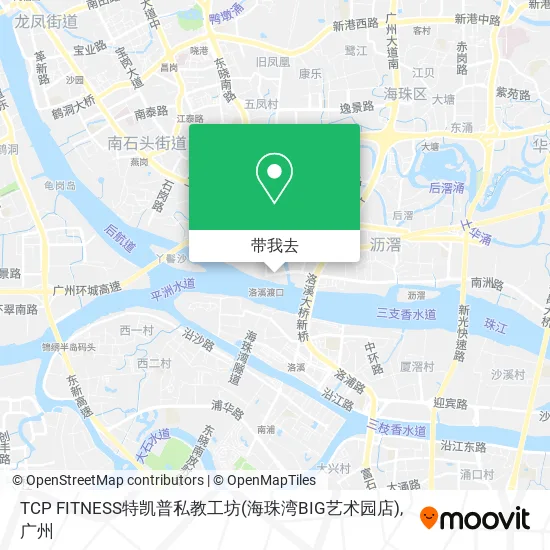 TCP FITNESS特凯普私教工坊(海珠湾BIG艺术园店)地图