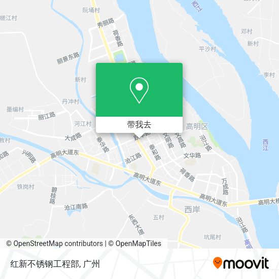 红新不锈钢工程部地图