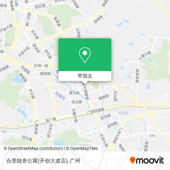 合景陆舍公寓(开创大道店)地图