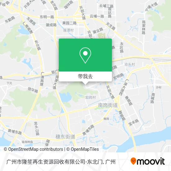 广州市隆笙再生资源回收有限公司-东北门地图