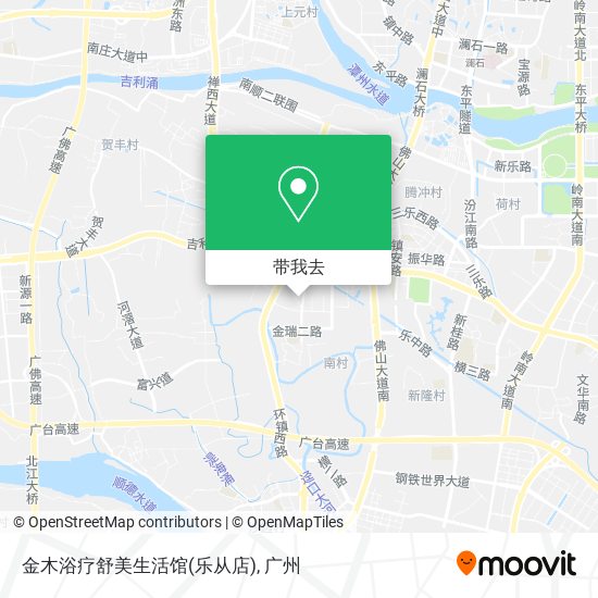 金木浴疗舒美生活馆(乐从店)地图