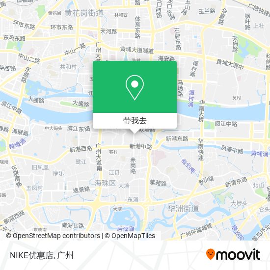 NIKE优惠店地图