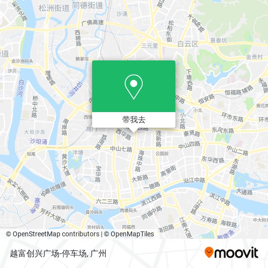 越富创兴广场-停车场地图