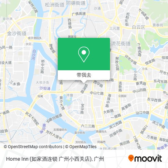 Home Inn (如家酒连锁 广州小西关店)地图