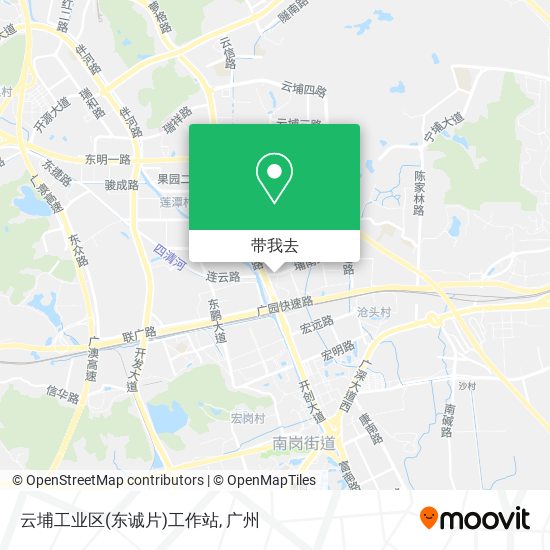 云埔工业区(东诚片)工作站地图