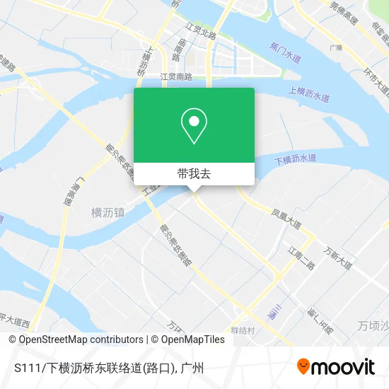 S111/下横沥桥东联络道(路口)地图